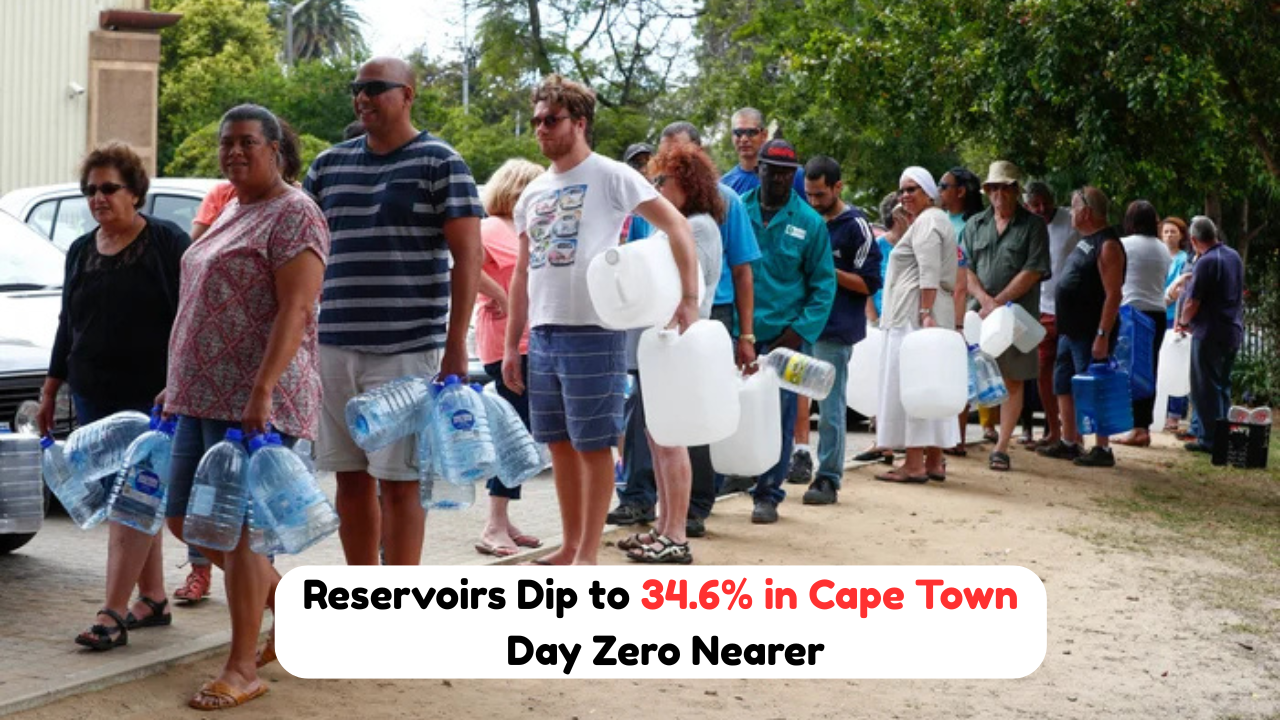 Cape Town Declares Emergency as Reservoirs Fall to 34.6% - Day Zero Could Become Reality in August