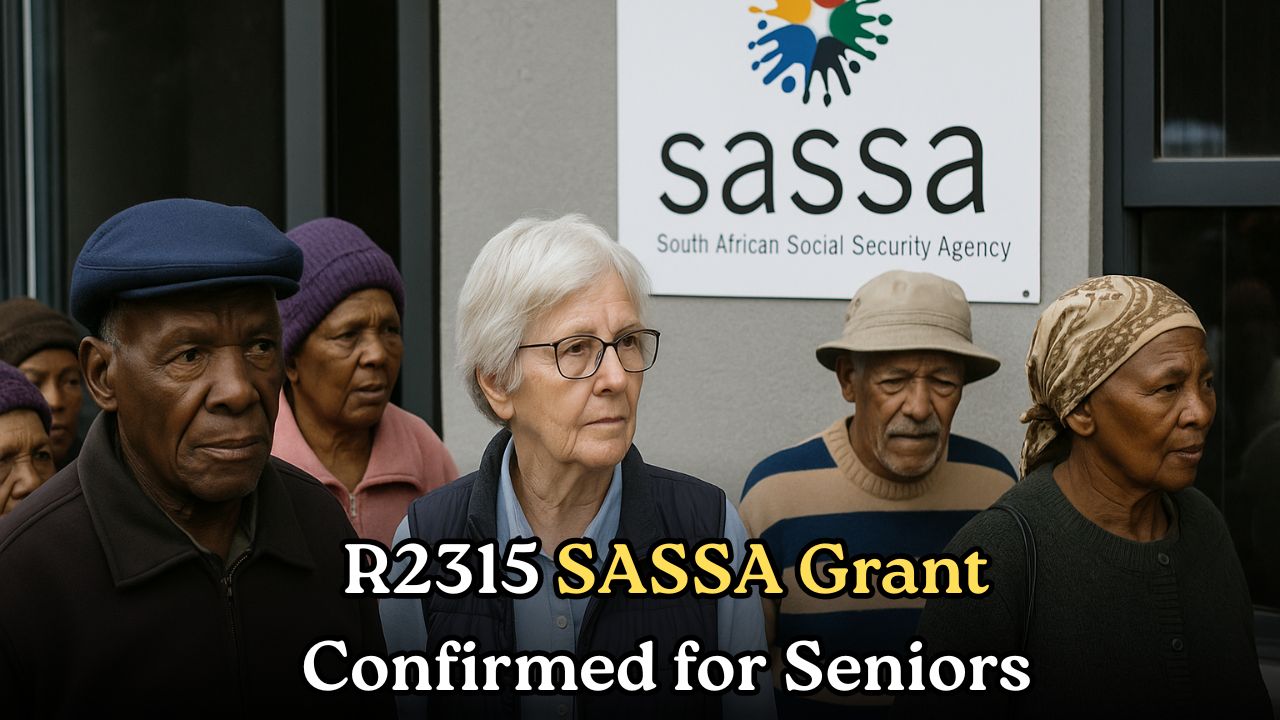 SASSA Old Age Grant September 2025: Millions of Seniors Confirmed to Receive R2,315 – Check Full Payment Schedule