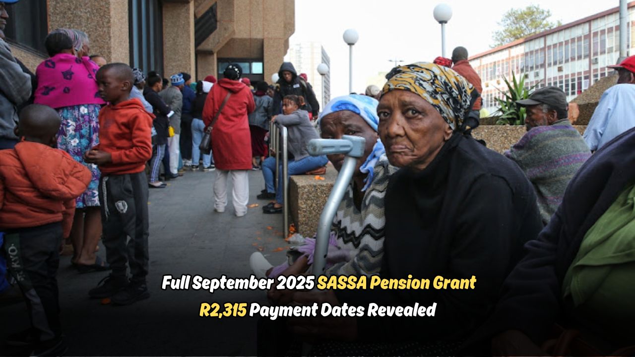 SASSA Pension Grant R2,315 September 2025: Provincial Payment Schedule Confirmed – Full Details for Seniors