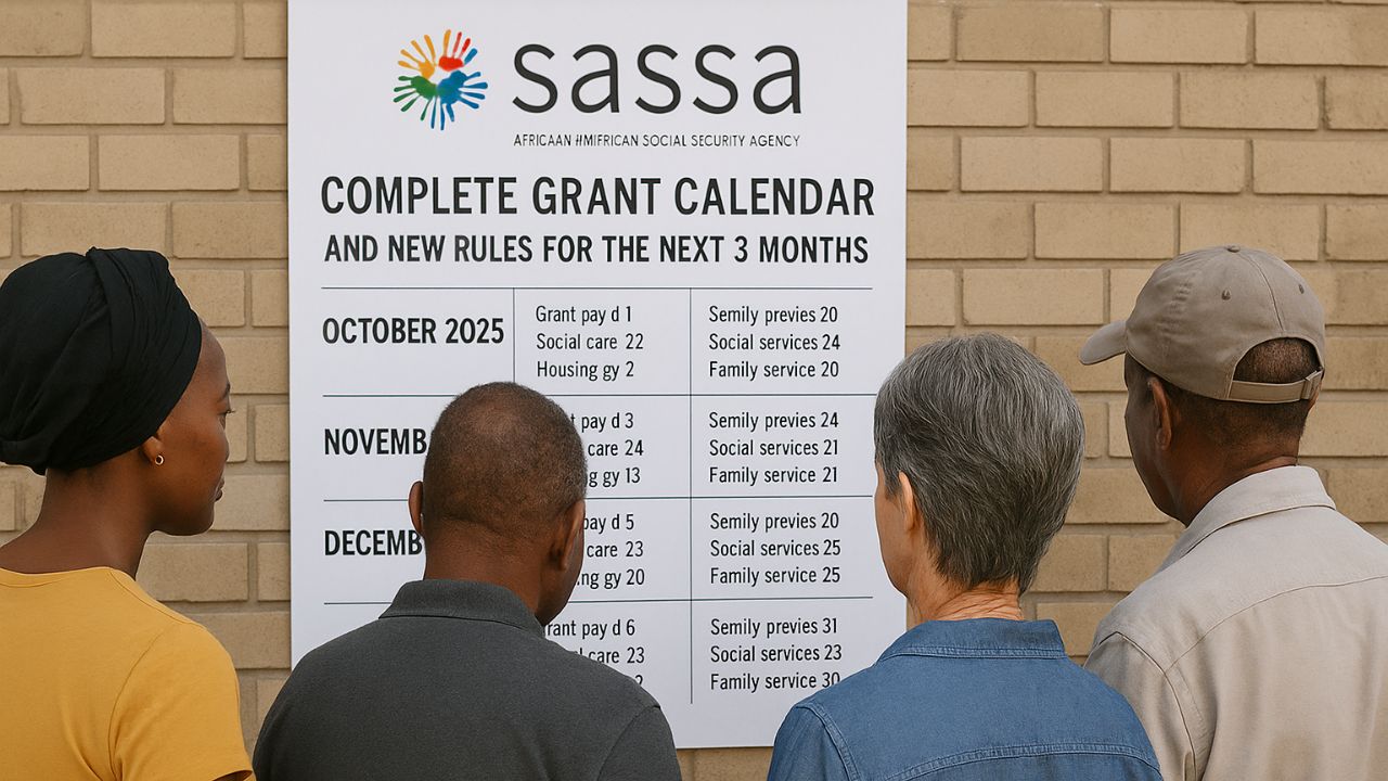 October 2025 Alert: Discover SASSA’s Complete Grant Calendar and New Rules for the Next 3 Months
