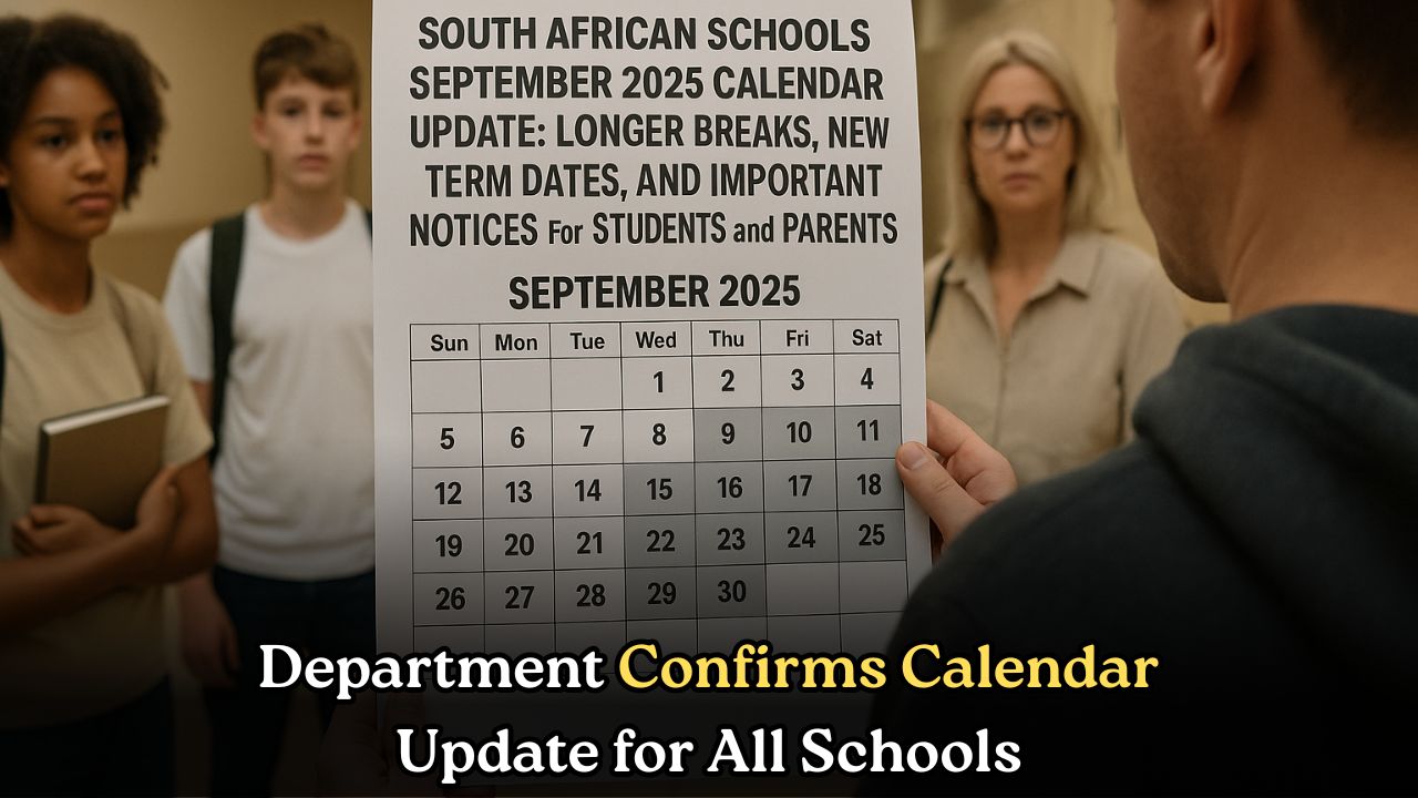 South African Schools September 2025 Calendar Update: Longer Breaks, New Term Dates, and Important Notices for Students and Parents