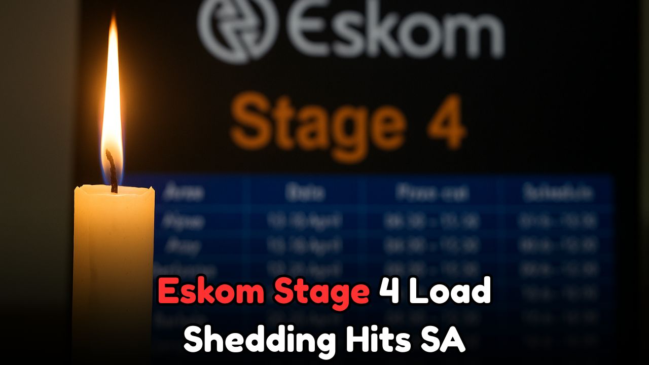 Eskom Confirms Stage 4 Load Shedding – Full Area-Wise Power Cut Schedule Revealed