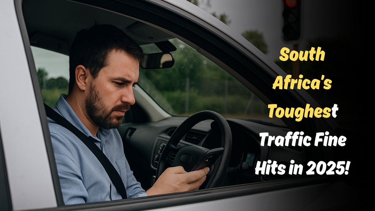 Caught on Your Phone at a Red Light? Pay R5,000 Under South Africa’s Toughest Traffic Law Yet – 2025 Rules Inside!